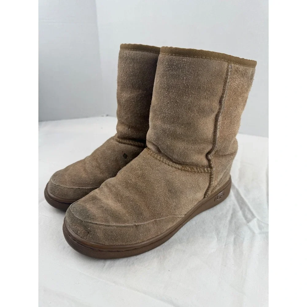 UGG Australia Classic Short Boots Chestnut Suede Shearling Lined M5‎ L6 Brown